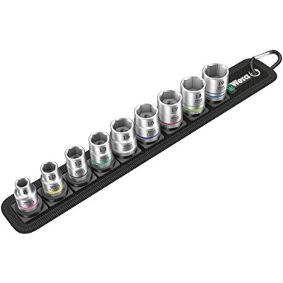 Image of Wera Belt B 4 Zyklop socket set, 3/8&quot; drive, 9pc, 05003973001