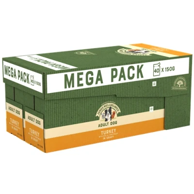 Image of James Wellbeloved Adult Turkey in Gravy Pouch 40 x 150g