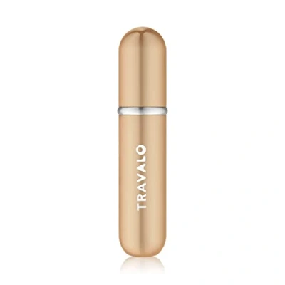 Image of Travalo Classic Refillable Perfume Spray Revamped refill system High Tech Aviation Material Air Travel Explosive free Atomizer Glass Gold Unisex 0.13oz,m
