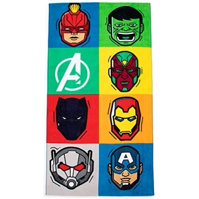 Image of Jay Franco Marvel Avengers Pop 86cm x 162cm 100% Large Cotton Beach Towel