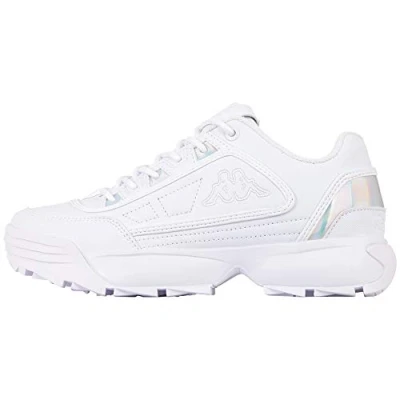 Image of Kappa Unisex&#039;s Rave GC Women Road Running Shoe, 1010 White, 5 UK