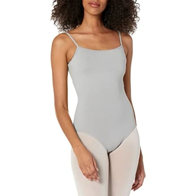 Image of Bloch Dance Women&#039;s Nejor Microlux Camisole Leotard, Grey, Small