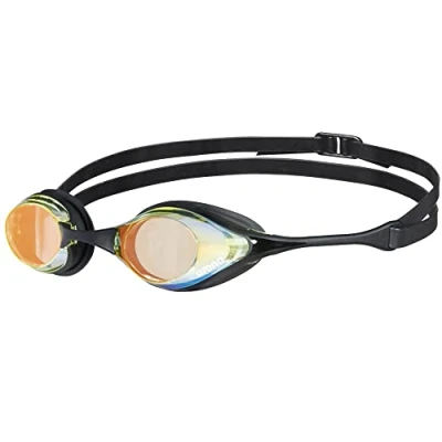 Image of arena Cobra Original Swipe Mirror Unisex Adult Racing Swimming Goggles, Pool Goggles with Lenses, Anti Fog UV Protection, 4 Interchangeable Nose Bridges