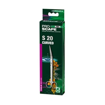 Image of JBL ProScape Tool S 20 curved, Angled trimming scissors for plant maintenance in aquariums