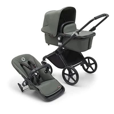 Image of Bugaboo Fox Cub complete UK BLACK/FOREST GREEN FOREST