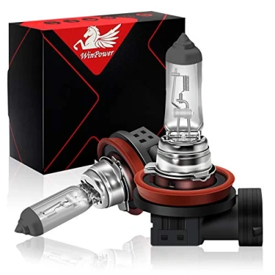 Image of WinPower H8 12V 35W Bulb Halogen 3000K Yellow for Car Fog Light/Motorbike Headlight Bulb, 2 Pieces