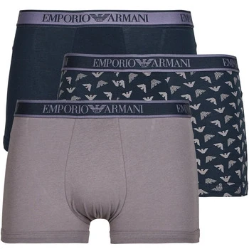 Image of Emporio Armani Trunk 3 PACK Pants, Men&#039;s, Size: Large, Blu/shark