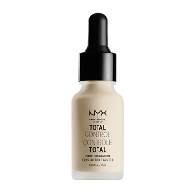 Image of NYX Professional Makeup Total Control Drop Foundation, Precise Dosage, Buildable Coverage, Long Lasting, Vegan Formula, Matte Finish, Shade: Alabaster