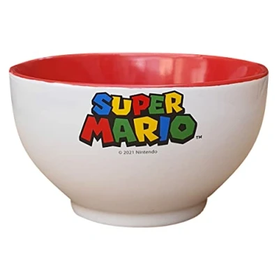 Image of Large Cup Super Mario Ceramic Breakfast Bowl 500 ML STSM386
