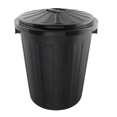 Image of keeeper Universal Bin with Lockable Lid, Sturdy Plastic (PP), Supermax Bin, 50 l, Graphite