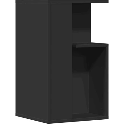 Image of vidaXL Side Table Black 35x35x60 cm Engineered Wood