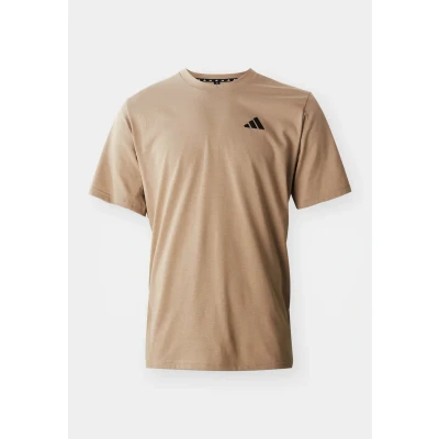 Image of adidas Men&#039;s Train Essentials Feelready Training Tee, Chalky Brown/Black, XS