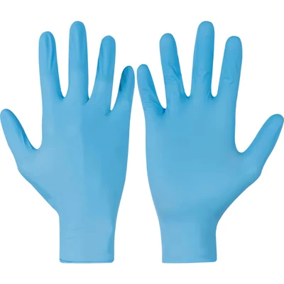 Image of Skytec TX424 Blue (Box of 100) Disposable Nitrile Gloves Multipurpose Latex Free Examination with High Grip (XLarge)