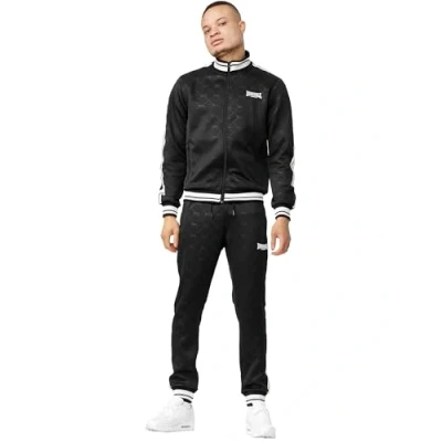 Image of Lonsdale Men&#039;s Ashwell Tracksuit, black/white, XXL