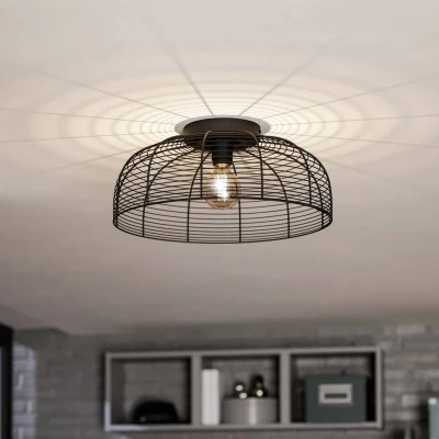 Image of EGLO Rinroe ceiling light, Ø 45 cm, black, steel