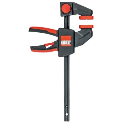 Image of BESSEY EHK Series 100 lb Clamping Force 12 in EHKM12 Trigger Clamp Set 2.375 in. Throat Depth Wood Clamps, Tools, &amp; Equipment for Woodworking, Carpentry, Home Improvement, DIY