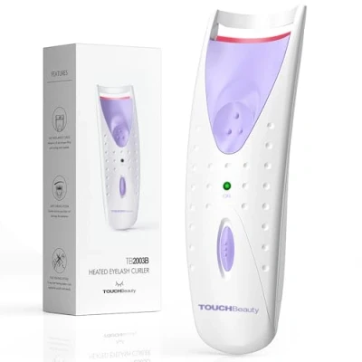 Image of TOUCHBeauty Electric Eyelash Curler, Heated Curler with Smart Silicone Heating Pads AG 2003B (Purple)