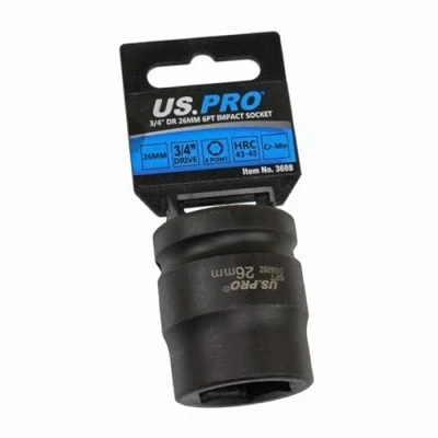 Image of US PRO Tools 26mm 3/4&quot; DR 6 Point Impact Socket 3698