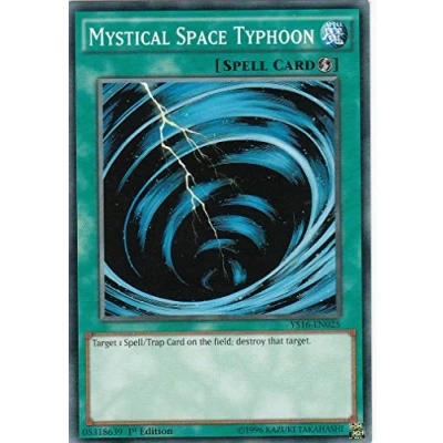 Image of YuGiOh YS16 EN025 Mystical Space Typhoon 1st Edition Common Card (Yuya)