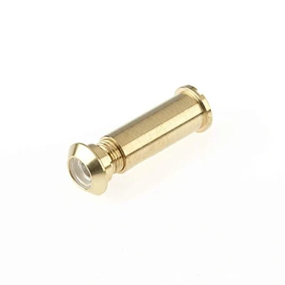 Image of Yale P 9401 PB Door Viewer, fits doors 35mm to 57mm thick, Polished Brass Finish, Standard Security, Visi Packed, suitable for external Wooden