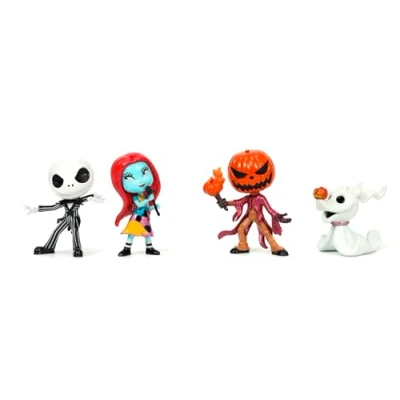 Image of Jada Set of 4 Nightmare Before Christmas Nanofigures, Metalic, cm, Collectables, Official Disney License (253075005)