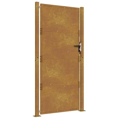 Image of vidaXL Garden Gate 105x205 cm Corten Steel