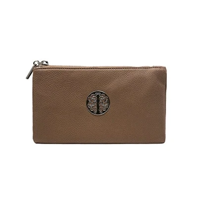 Image of Long &amp; Son Women&#039;s Small Clutch, Wristlet, Shoulder,Cross Body Bags 3141 (Khaki (Taupe))