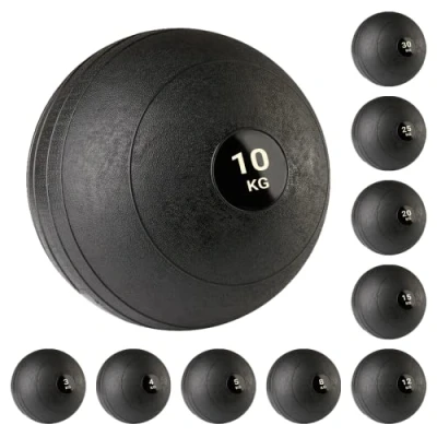 Image of Weight Slam Ball Medicine No Bounce Heavy Duty Rubber Home Gym Fitness Training Workout Equipment Core Strength Ab Exercises Bootcamp MMA Boxing, Throwing Building &amp; Toning Muscle 5,10,15KG
