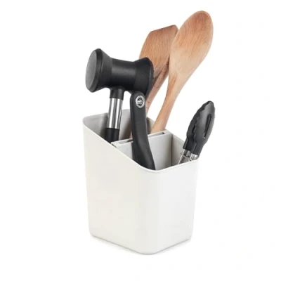Image of KADAX Cutlery Drainer Rack, Kitchen Basket, Drain Holder, Organiser, Draining Stand, Box (White)