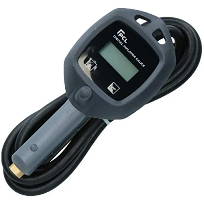 Image of PCL Tyre Air Inflator Gauge 5 170PSI Hose 1.8m DTI08 Airforce ll Euro Clip End