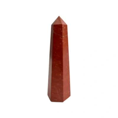 Image of VIE Obelisk Tower, 10x2x2cm, Red Jasper
