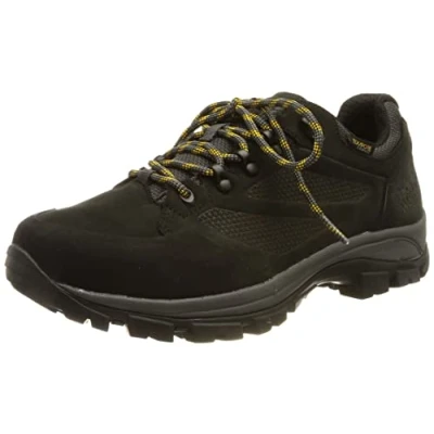 Image of Jack Wolfskin Men&#039;s Rebellion Texapore Low M Walking Shoe, Phantom/Burly Yellow XT, 6.5 UK