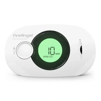 Image of FireAngel Digital Carbon Monoxide Detector with 10 Year Sealed for Life Battery FA3322 Humidity, Temperature and CO Alarm Portable Alarms Home Travel Monitor