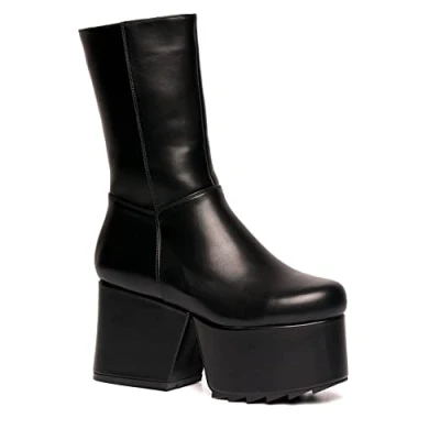 Image of LAMODA Shadow Cries Chunky Platform Wedge Boots, UK 8