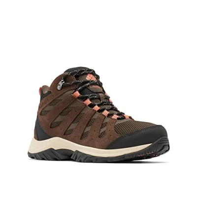 Image of Columbia Redmond III MID Waterproof Hiking shoes, Women&#039;s, Size: 7, Cordovan/dark coral Leather and textile