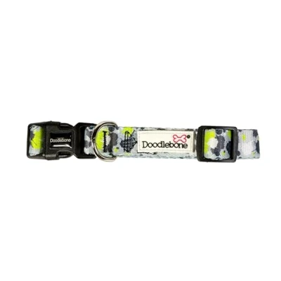 Image of Doodlebone Dog Collar, Neon Paint Splat, 1 2