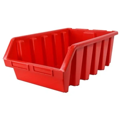 Image of Faithfull Interlocking Storage Bin Size 5 Red 333 x 500 187mm FAITBBIN5