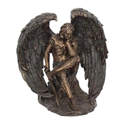 Image of Nemesis Now Lucifer The Fallen Angel Figurine 16.5cm Bronze