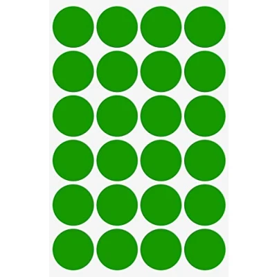 Image of Royal Green Colour Coding Dots 2.5cm Round Labels 25mm 360 Pack