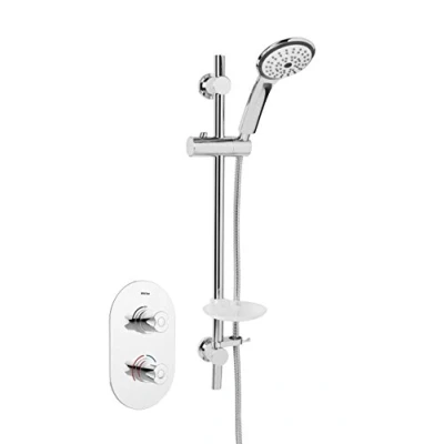 Image of Bristan AR3 SHCMT C Artisan Recessed Thermostatic Dual Control Valve, Chrome, Shower with Kit