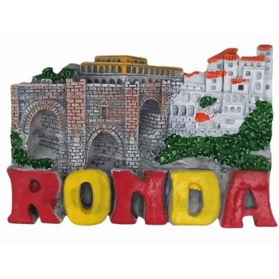 Image of Ronda Town Malaga Spain 3D Fridge Magnet Travel Souvenir Gift,Home &amp; Kitchen Decoration Magnetic Sticker Refrigerator Collection