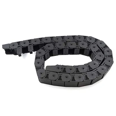 Image of Befenybay R28 Internal Size 18X25mm 1Meter Length Black Plastic Flexible Drag Chain Cable Wire Carrier Nested Semi Enclosed Type for 3D Printer and CNC Machines (18mmX25mm Inside Open)