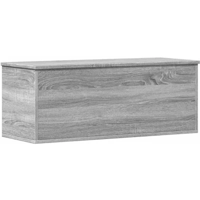 Image of vidaXL Storage Box Grey Sonoma 90x35x35 cm Engineered Wood