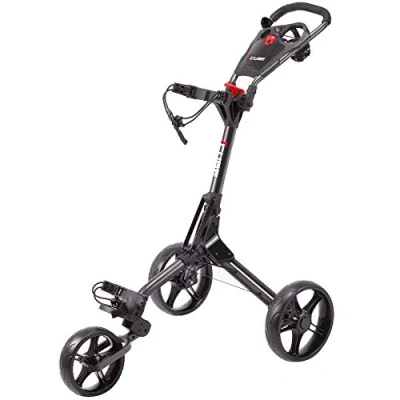 Image of SkyMax 2019 CUBE 3 WHEELED COMPACT GOLF TROLLEY +FREE £39.99 ACCESSORY PACK (CHARCOAL/BLACK)