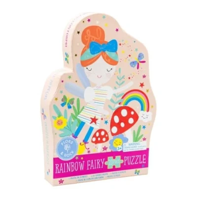 Image of Floss Rock 42P6331 Rainbow Fairy Shaped Jigsaw with Box, 20 Piece Set