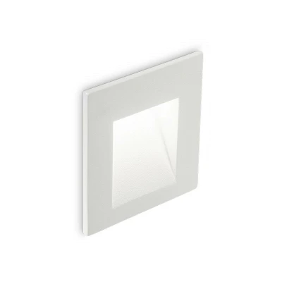Image of Bit LED Outdoor Square Recessed Wall Light White IP65, 3000K