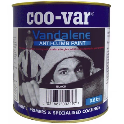 Image of Coo Var Vandalene Anti Climb Paint Black 0.8kg
