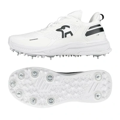 Image of Kookaburra KC Players Spike Cricket Shoe White/Black 9.5
