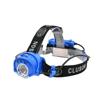 Image of Clulite Unisex&#039;S Super Beam Lite Rechargeable Head Torch, Blue, One Size