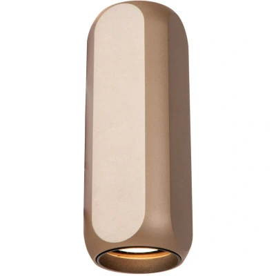 Image of Lucide BRAGA Flush ceiling light 1xGU10 Coffee